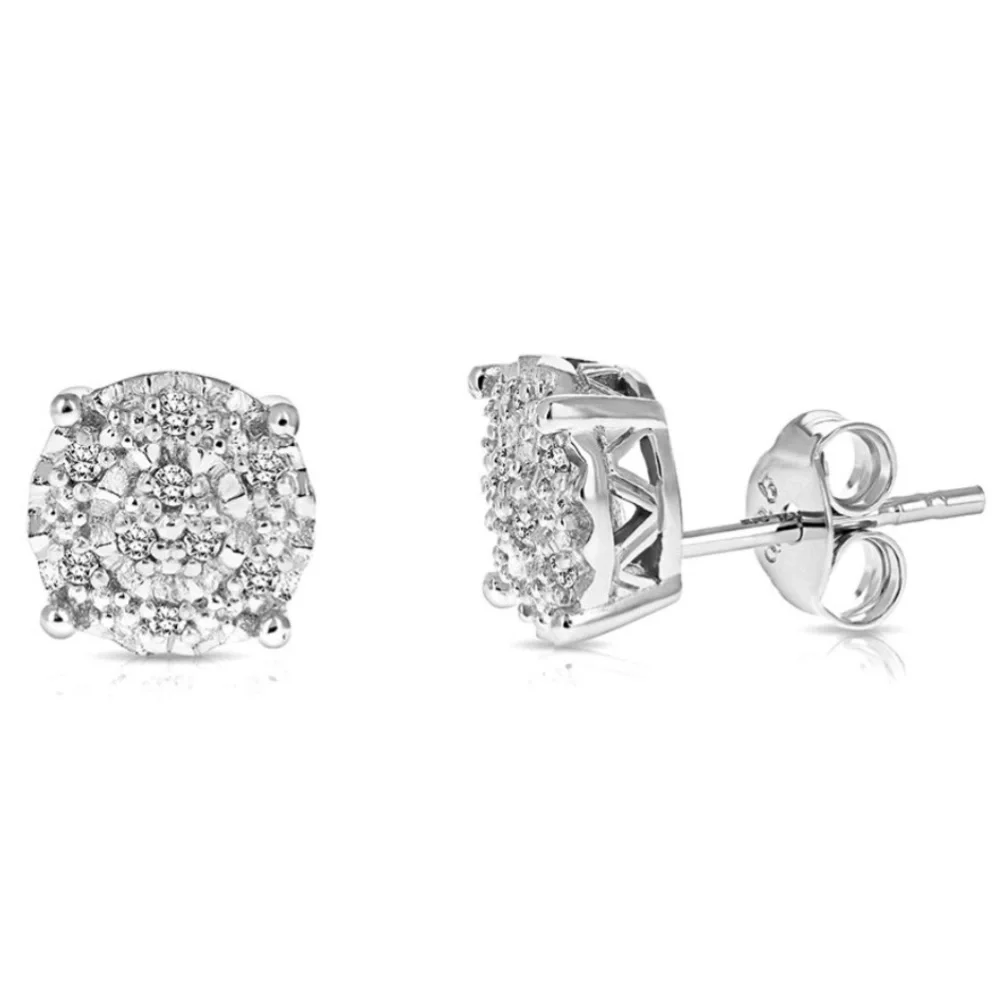 Diamond 0.10ct lab grown studs Earrings - Picture 1 of 3